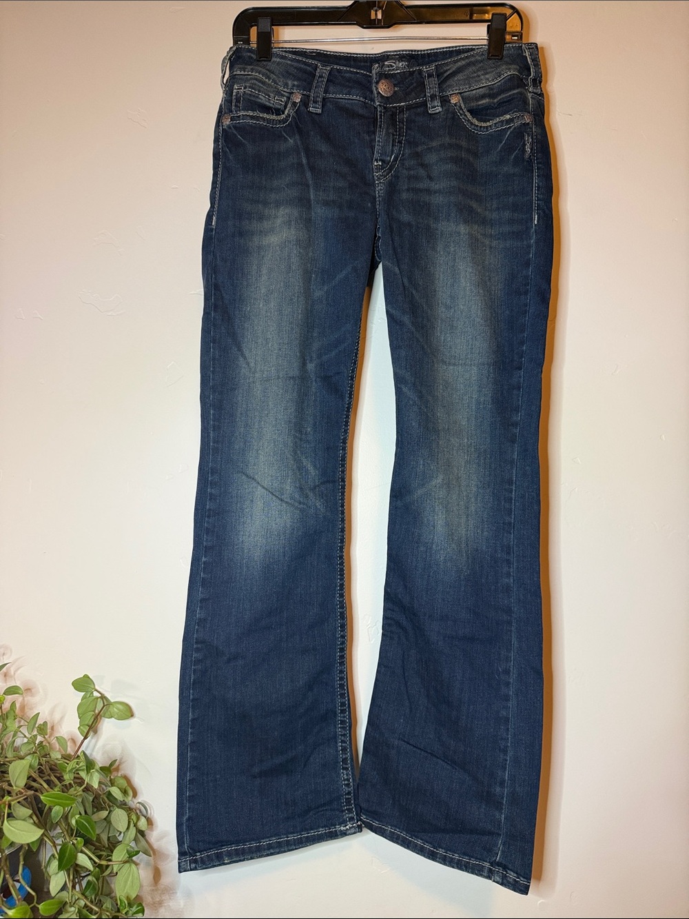 Silver Jeans Co Tuesday Low Slim Boot Super Stretch Jeans 30x31